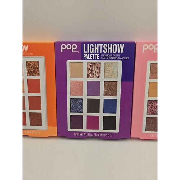 Lot of 3 POP Beauty Light Show Palette Glitter Shimmer Eyeshadow SEALED NEW - Picture 3 of 5